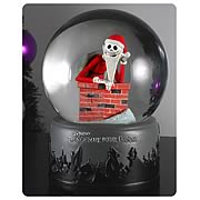 Nightmare Before Christmas Chimney Santa Jack Water Globe